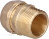 Złączka mosiężna przejściowa HELA-H 32x4.4mm-GZ 5/4 PN10, do rur preizolowanych Pex/PE, oznaczenie: H 32 32-10 61003211400T